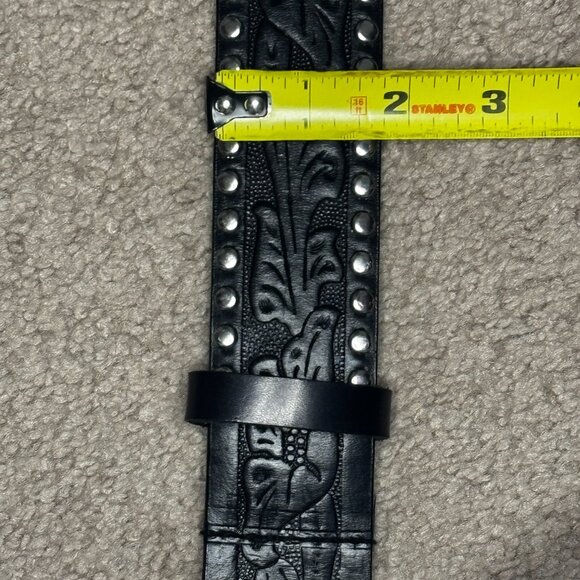 Express Studded Leather Belt Western Cowgirl Cowboy style - Picture 10 of 16